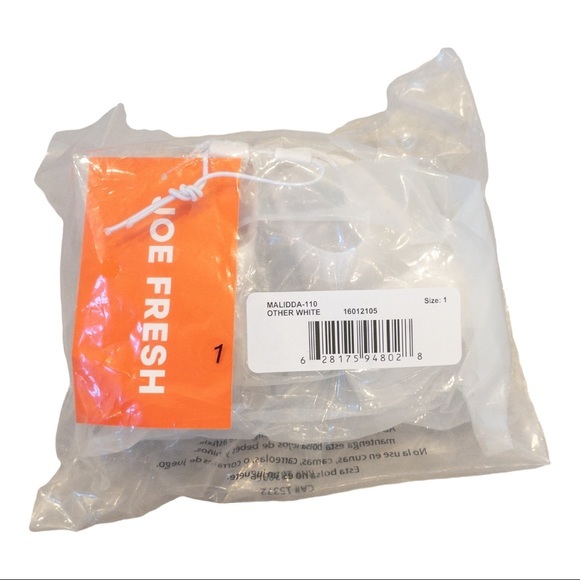 JOE FRESH Baby Girls' Ruffle Sandals in White - Size 1 - Picture 5 of 9